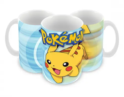 Caneca Polímero Pokémon Pikachu Personalizada