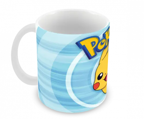 Caneca Polímero Pokémon Pikachu Personalizada
