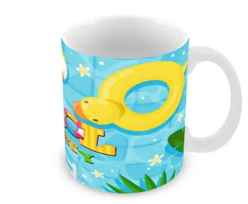 Caneca Polímero Pool Party Personalizada