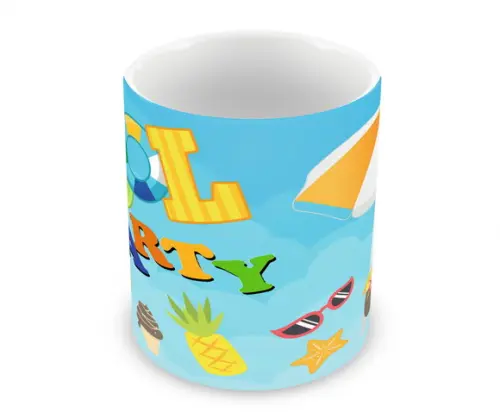 Caneca Polímero Pool Party Personalizada