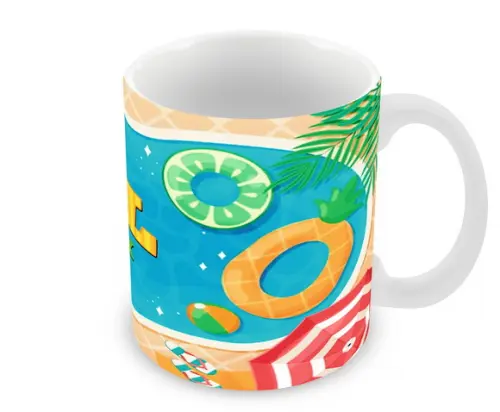 Caneca Polímero Pool Party Personalizada