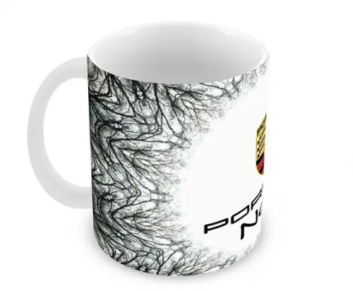 Caneca Polímero Porsche com Nome Personalizada