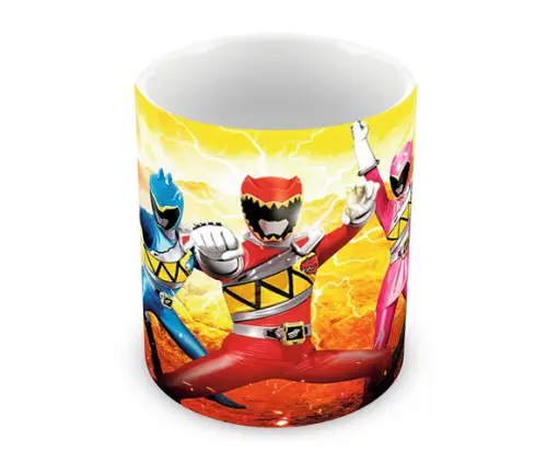 Caneca Polímero Power Rangers Personalizada