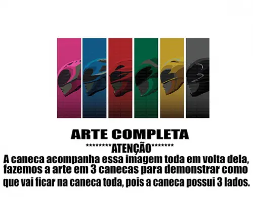 Caneca Polímero Power Rangers Personalizada