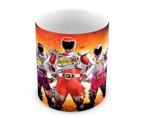 Caneca Polímero Power Rangers Personalizada