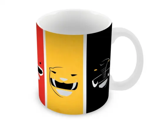 Caneca Polímero Power Rangers Personalizada