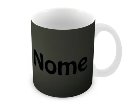 Caneca Polímero Predador Nome Personalizada