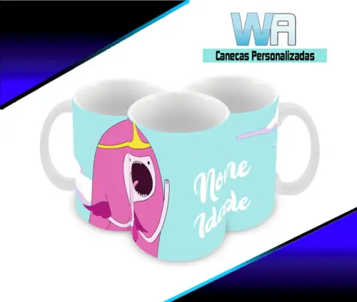 Caneca Polímero Princesa Jujuba Personalizada