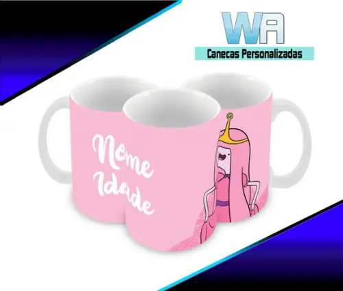 Caneca Polímero Princesa Jujuba Personalizada