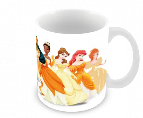 Caneca Polímero Princesas da Disney Personalizada
