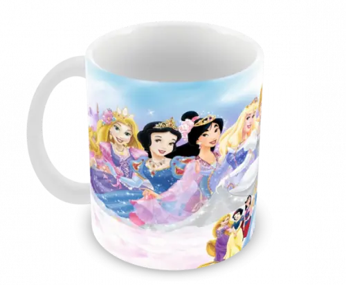 Caneca Polímero Princesas da Disney Personalizada