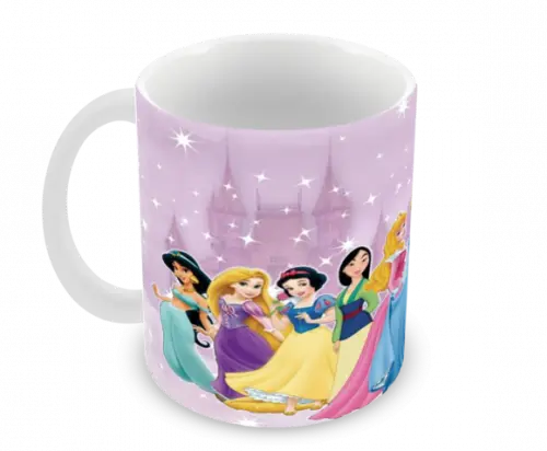 Caneca Polímero Princesas da Disney Personalizada
