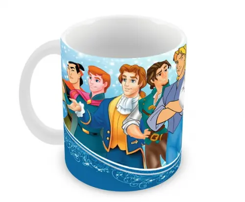 Caneca Polímero Príncipes da Disney Personalizada