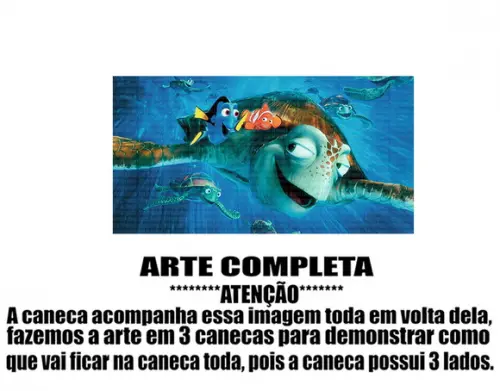 Caneca Polímero Procurando Nemo Personalizada