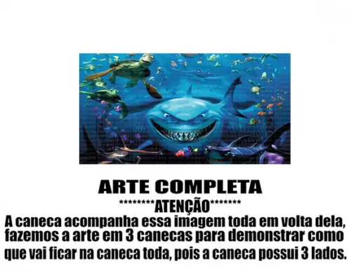 Caneca Polímero Procurando Nemo Personalizada