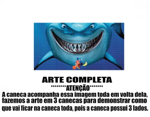 Caneca Polímero Procurando Nemo Personalizada