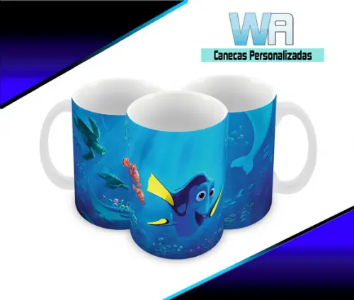 Caneca Polímero Procurando Nemo Personalizada
