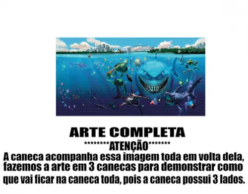 Caneca Polímero Procurando Nemo Personalizada