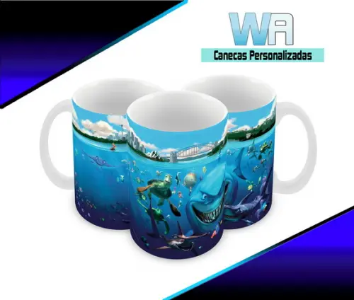 Caneca Polímero Procurando Nemo Personalizada
