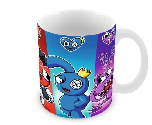 Caneca Polímero Rainbow Friends Personalizada