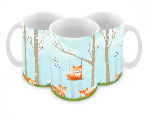 Caneca Polímero Raposinha Personalizada