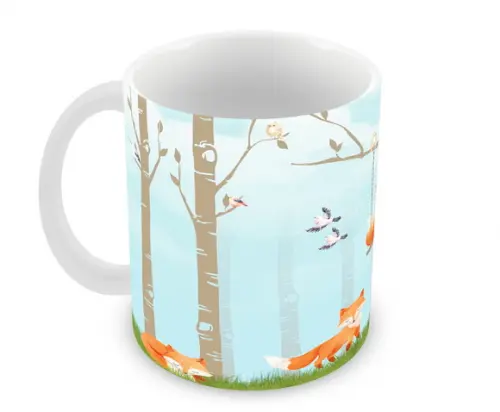 Caneca Polímero Raposinha Personalizada