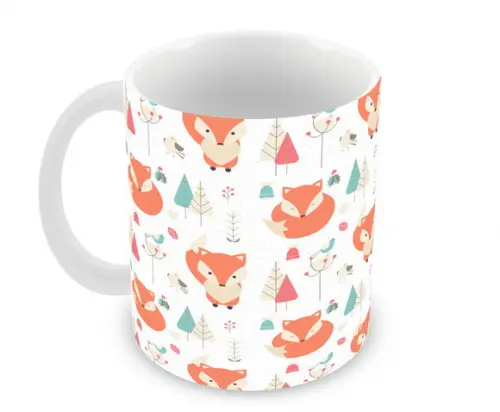 Caneca Polímero Raposinha Personalizada
