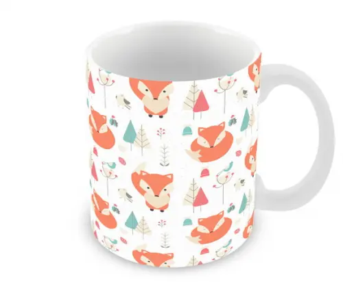 Caneca Polímero Raposinha Personalizada