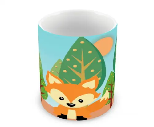 Caneca Polímero Raposinha Personalizada