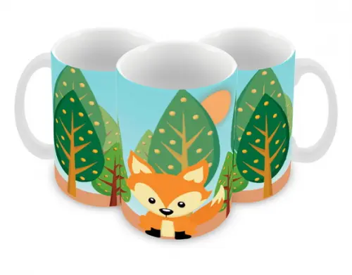 Caneca Polímero Raposinha Personalizada