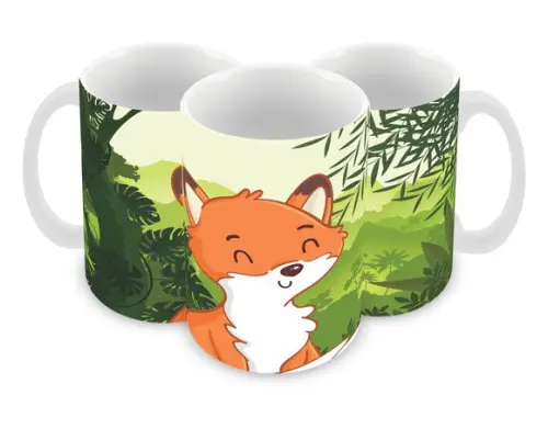 Caneca Polímero Raposinha Personalizada