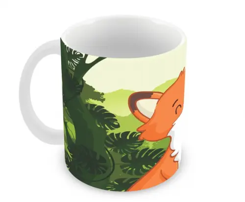 Caneca Polímero Raposinha Personalizada