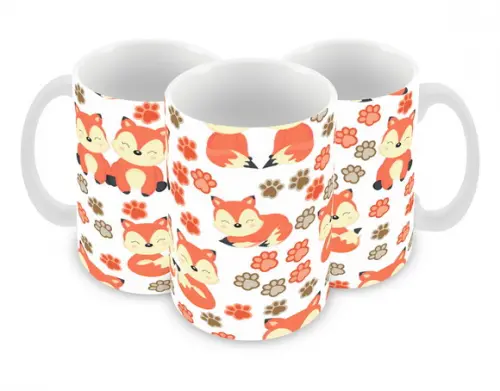 Caneca Polímero Raposinha Personalizada