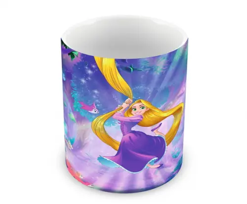Caneca Polímero Rapunzel Personalizada