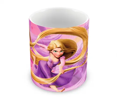 Caneca Polímero Rapunzel Personalizada