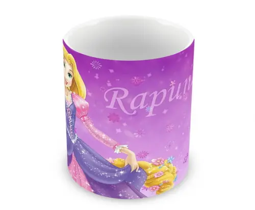 Caneca Polímero Rapunzel Personalizada