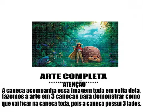 Caneca Polímero Raya e o Último Dragão Personalizada