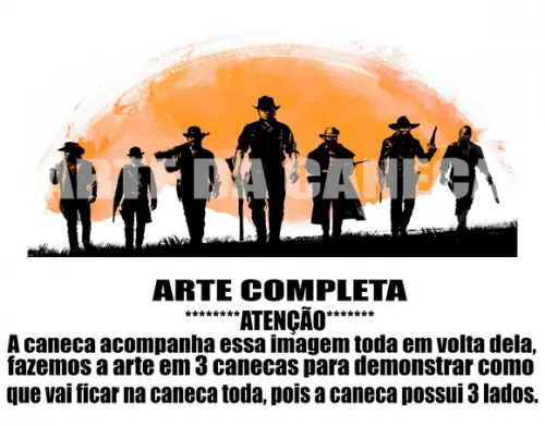 Caneca Polímero Red Dead Redemption 2 Personalizada