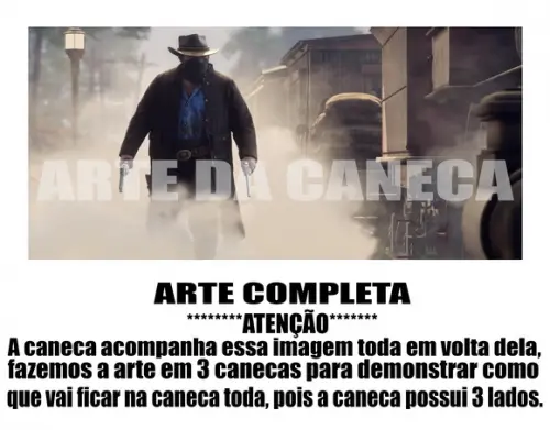 Caneca Polímero Red Dead Redemption 2 Personalizada
