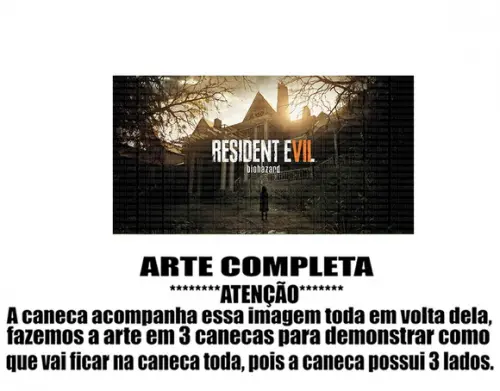 Caneca Polímero Resident Evil Personalizada