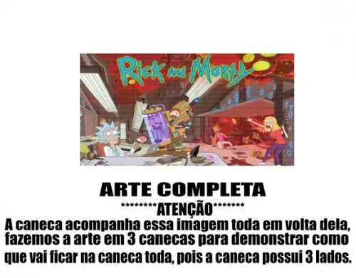Caneca Polímero Rick And Morty Personalizada
