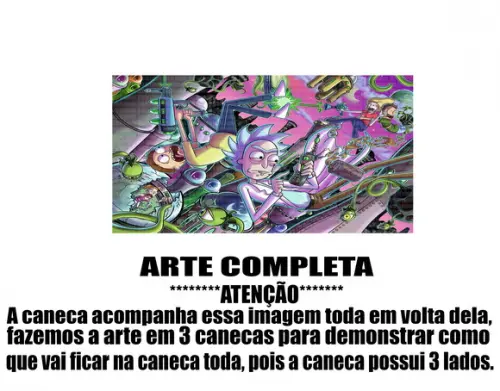 Caneca Polímero Rick And Morty Personalizada