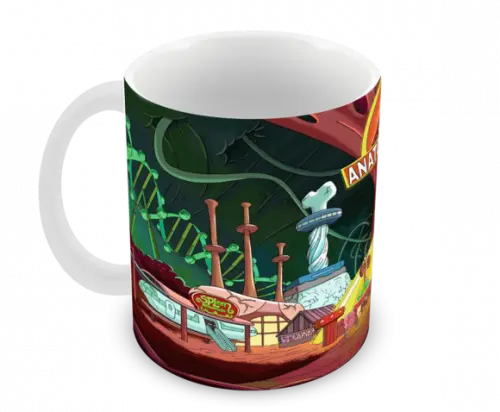 Caneca Polímero Rick And Morty Personalizada