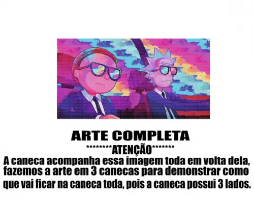 Caneca Polímero Rick And Morty Personalizada