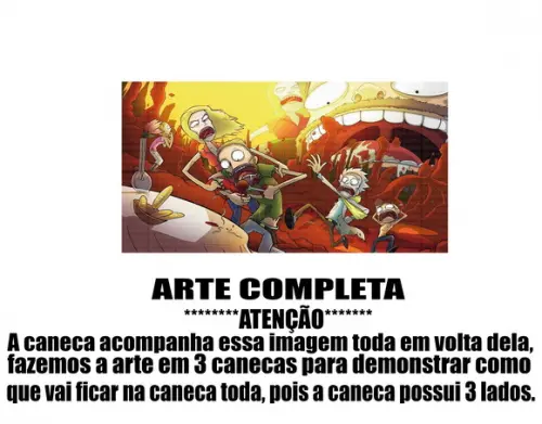 Caneca Polímero Rick And Morty Personalizada