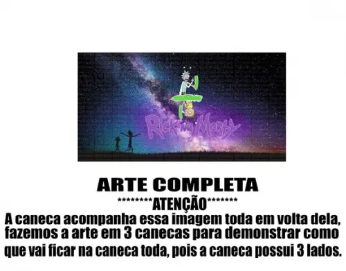 Caneca Polímero Rick And Morty Personalizada