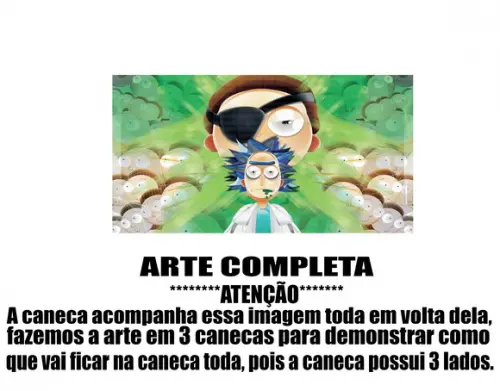 Caneca Polímero Rick And Morty Personalizada