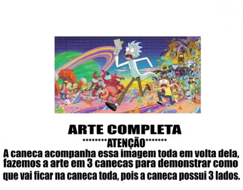 Caneca Polímero Rick And Morty Personalizada