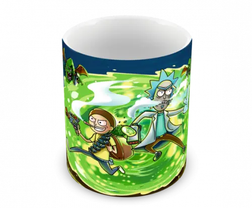 Caneca Polímero Rick And Morty Personalizada