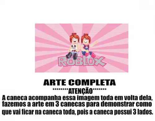 Caneca Polímero Roblox Personalizada